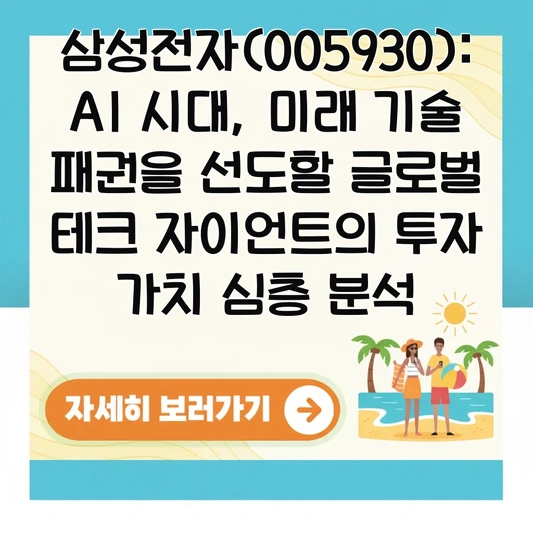 삼성전자(005930): AI 시대, 미래 기술 패권을 선도할 글로벌 테크 자이언트의 투자 가치 심층 분석