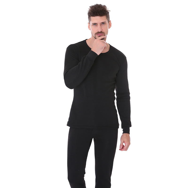 Men's Thermal Underwear Set, Lined, Round Neck