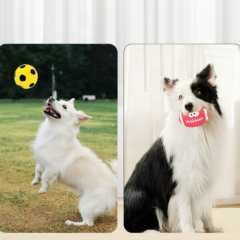 Gummi-Spielball für Hunde mit Schwanz