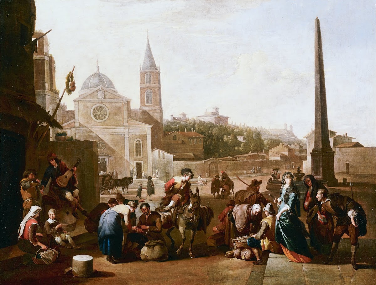 The Piazza del Popolo Rome c 1660