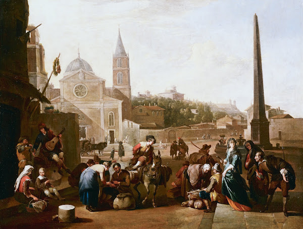 The Piazza del Popolo Rome c 1660