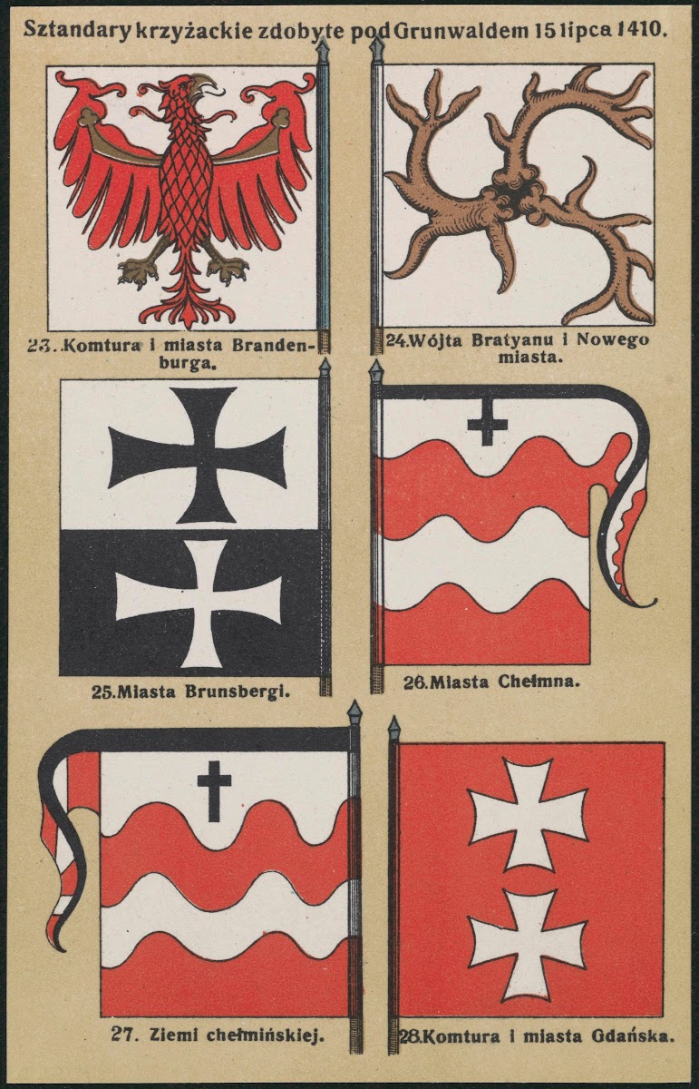 Sztandary KrzyżAckie Zdobyte Pod Grunwaldem 15 Lipca 1410 1910