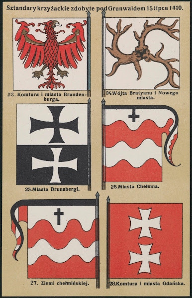 Sztandary KrzyżAckie Zdobyte Pod Grunwaldem 15 Lipca 1410 1910