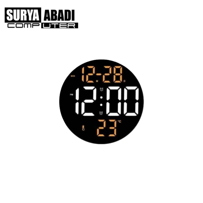 JAM DINDING LED ALARM 8010