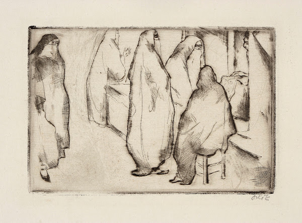 Arabische Frauen und der Kaufmann 1912