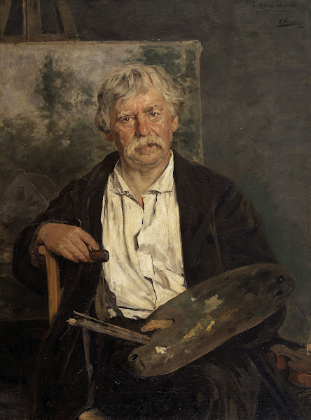 Portrait of the Artist César De Cock 1884