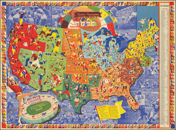 Albert Richard Football Map 1939