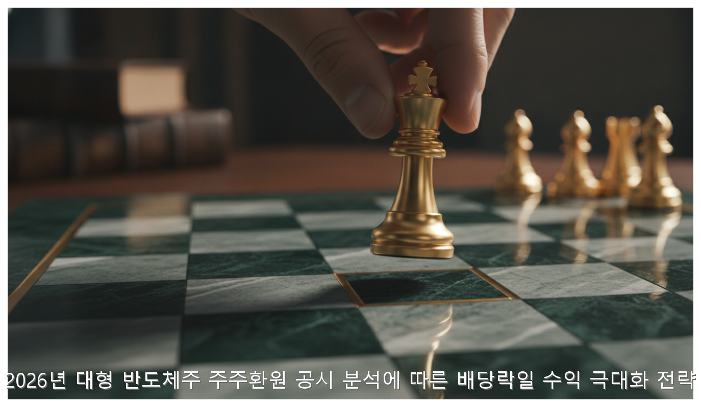 2026년 대형 반도체주 주주환원 공시 분석에 따른 배당락일 수익 극대화 전략 핵심 안내 및 분석 인포그래픽 (5)