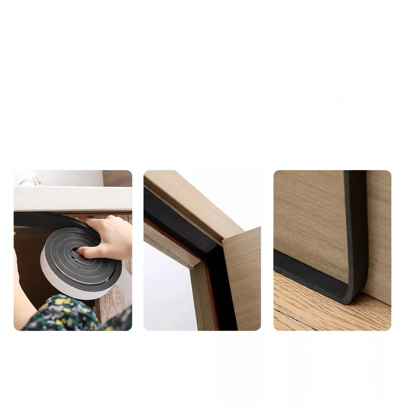 Foam sealing tape for door gaps