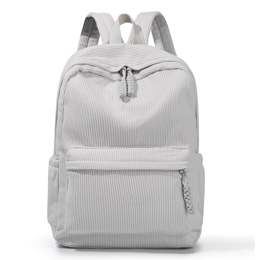 Corduroy backpack for university and travel