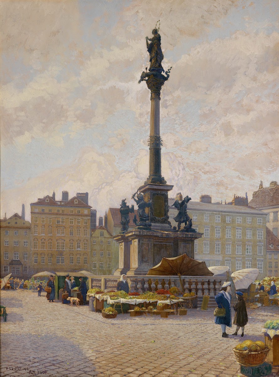 Blumenmarkt Am Hof 1913