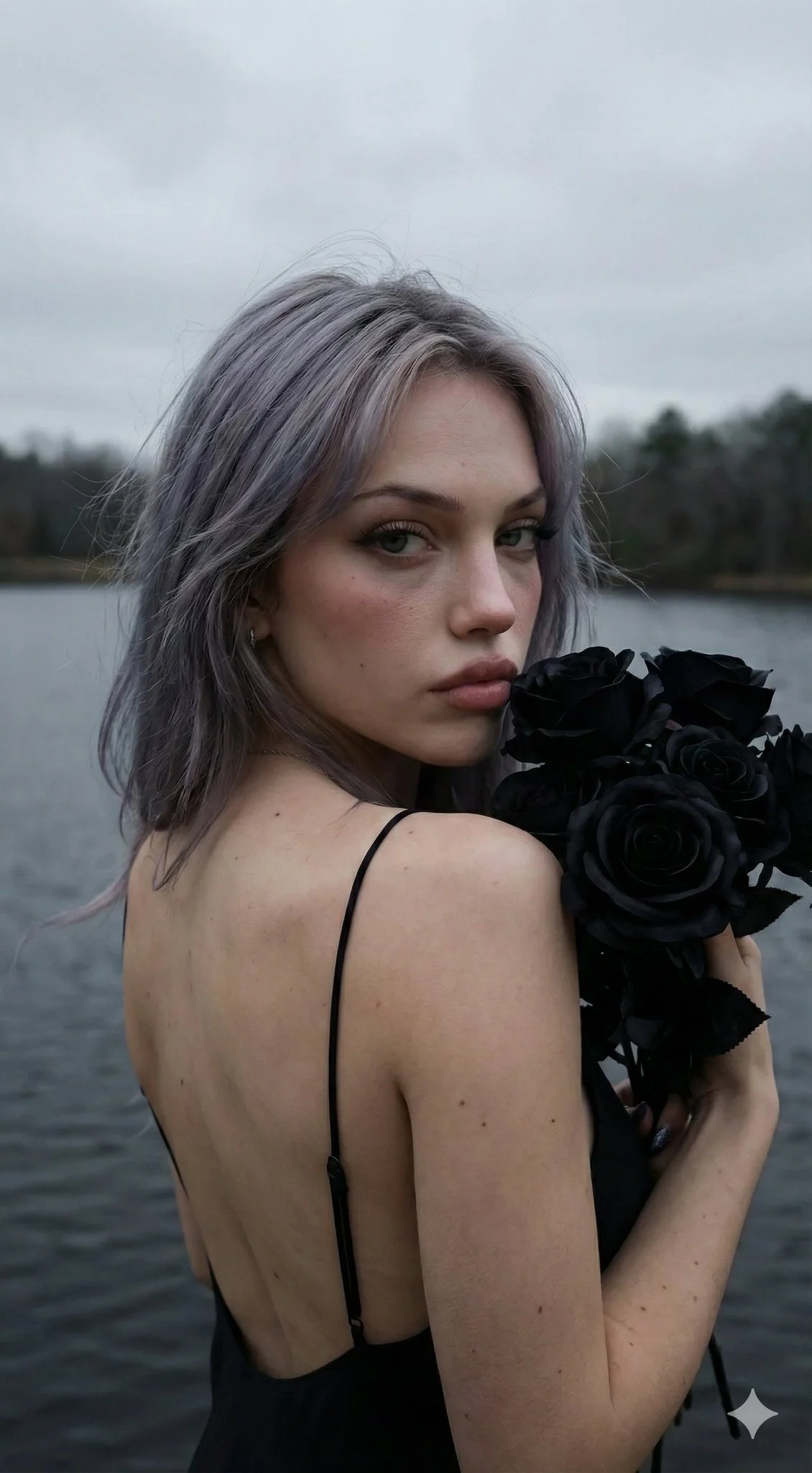 Crea un retrato cinematográfico a partir de una foto de referencia, conservando los rasgos faciales.