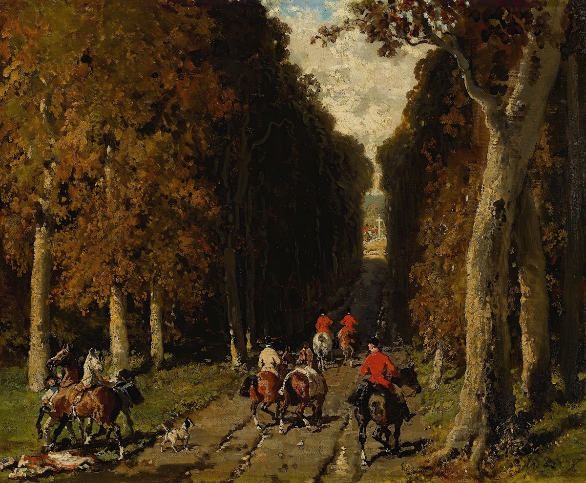 Chasse Dans Lallée Vers La Croix