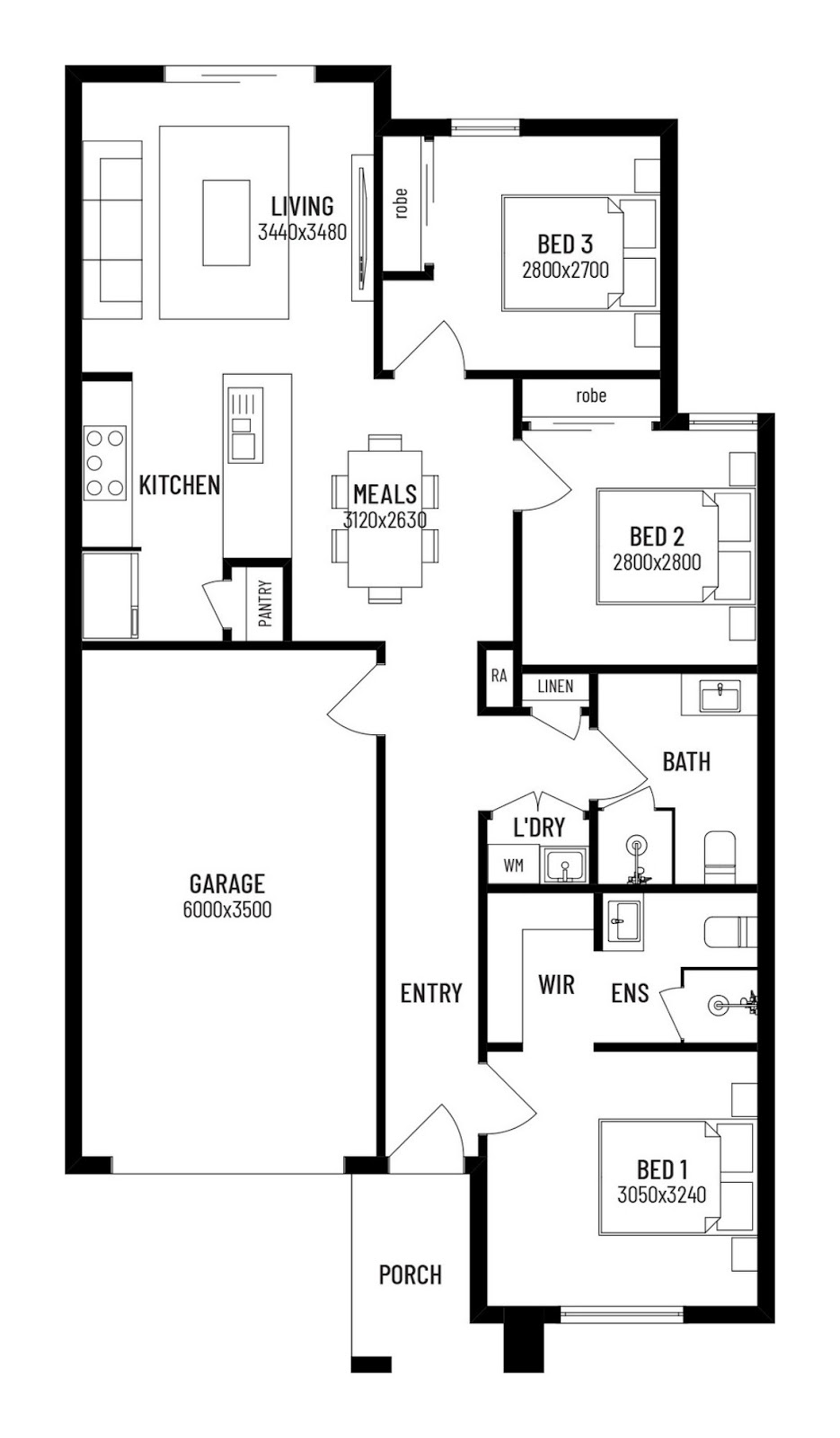 House and Land Investment Property in Sebastopol, VIC (4.08% Yield) | Aus Investment Properties - Floor Plan 1