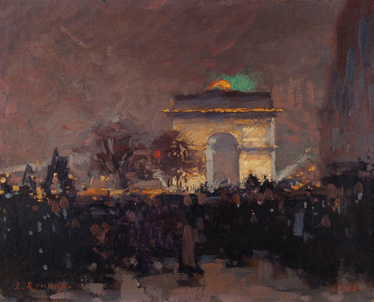 11 novembre 1920 Installation des cendres du soldat inconnu sous lArc de Triomph