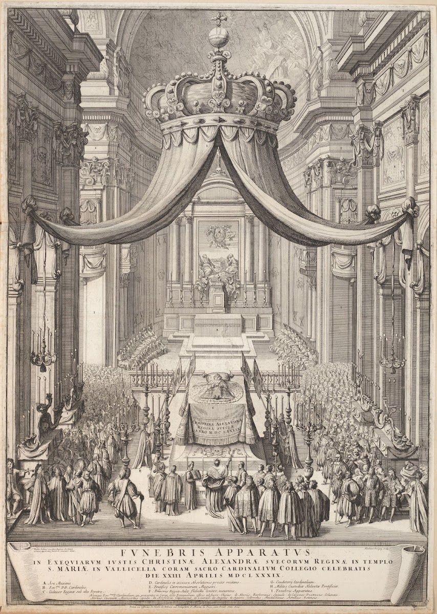 Funeral Of Christina Queen Of Sweden 1689