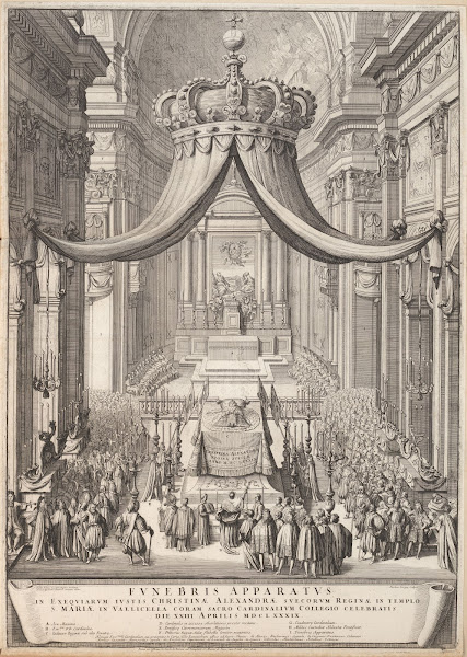 Funeral Of Christina Queen Of Sweden 1689