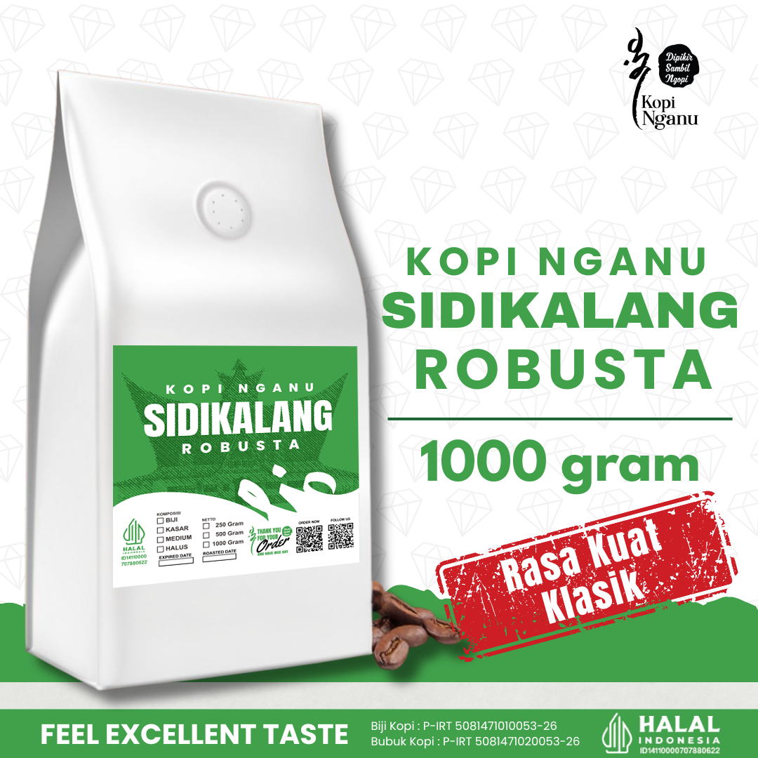 Kopi Robusta Sidikalang kemasan Nganu — supplier kopi robusta Pekanbaru