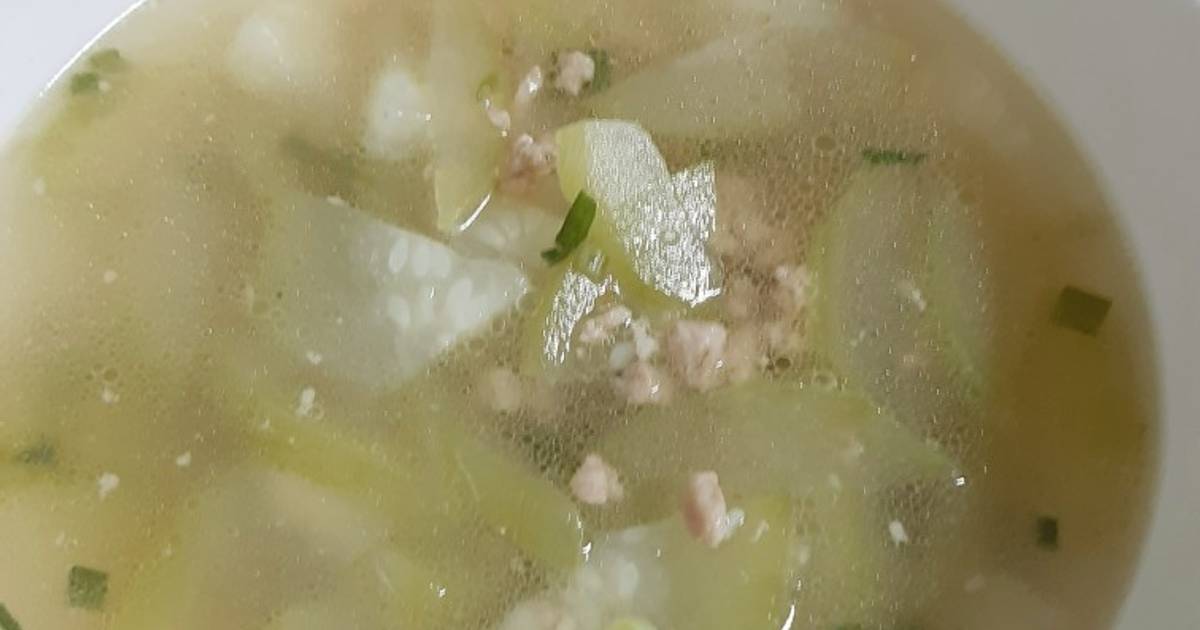 Canh bí xanh thịt bằm