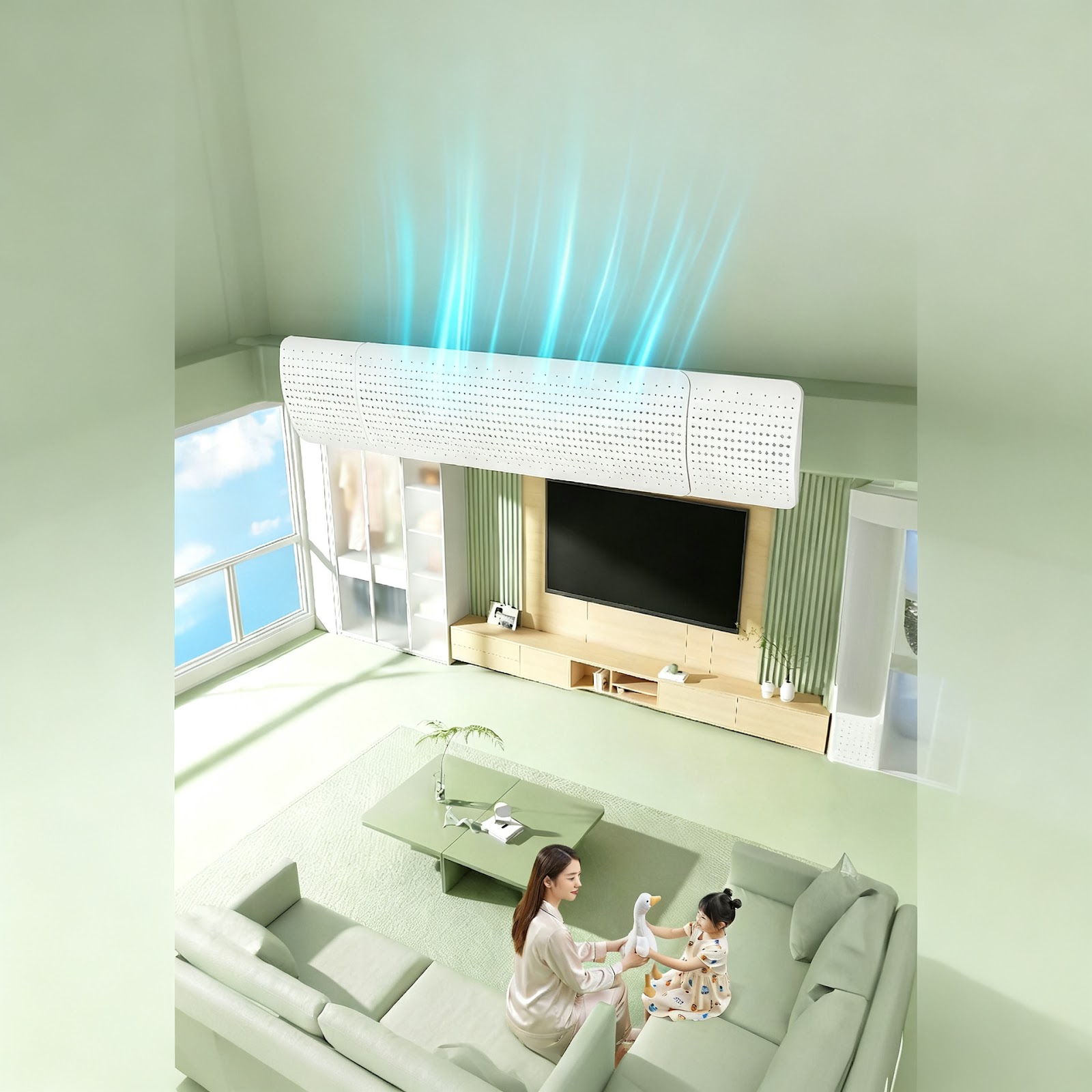 Klimaanlage Windabweiser für Deckenkassetten