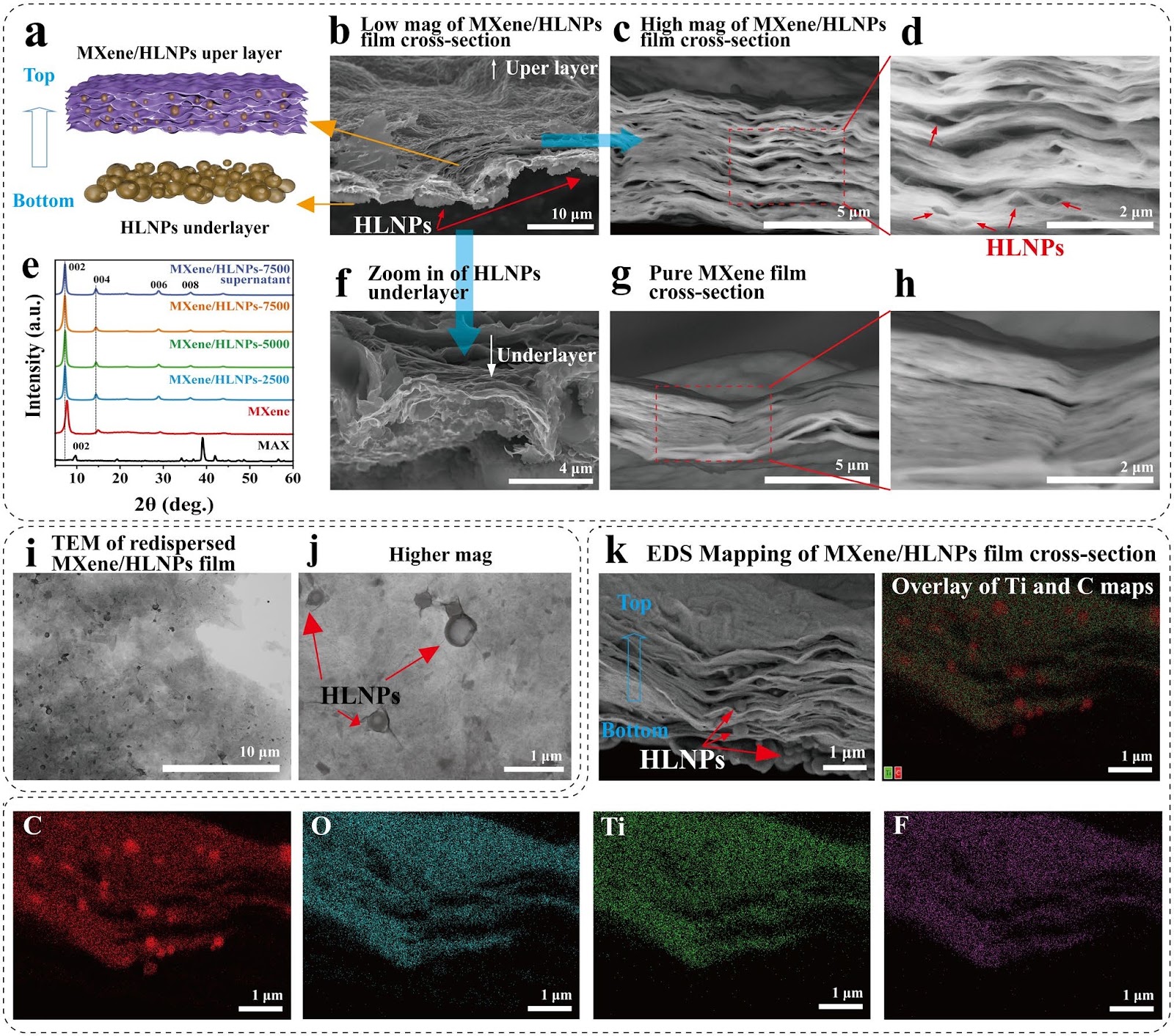 Gradient-Layered MXene/Hollow Lignin Nanospheres Architecture Design for Flexible and Stretchable Supercapacitors
