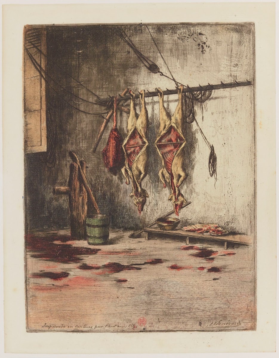 La boucherie Honfleur 1888