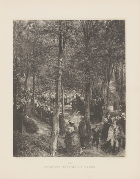 Gottesdienst in der Buchenhalle zu Bad Kosen 1895