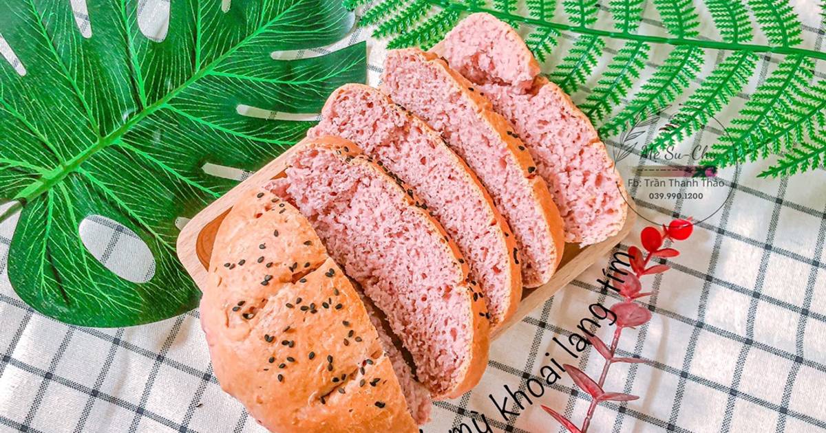 Bánh mỳ khoai lang tím phiên bản em bé