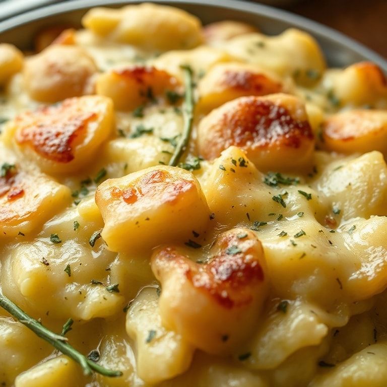 Creamy Garlic Scalloped Sweet Potatoes Recipe – Easy & Creamy Side Dish