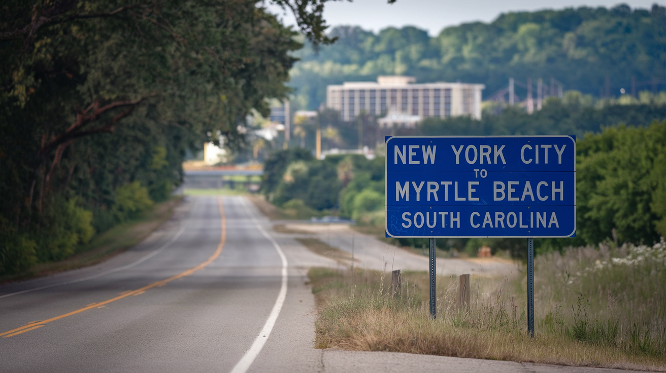 How Many Miles from NYC to Myrtle Beach, SC?