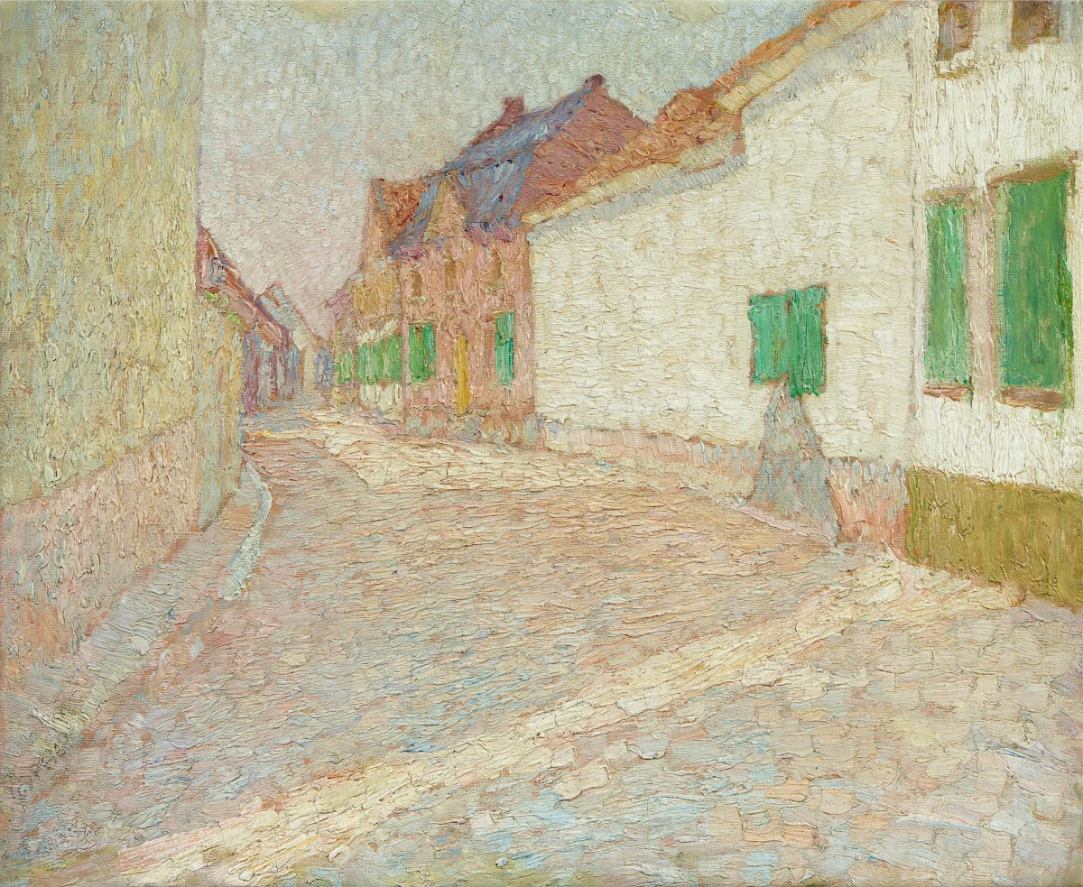 Straße in Zons 1908