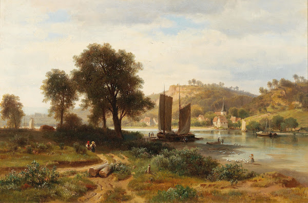 Dorf am Main bei Würzburg