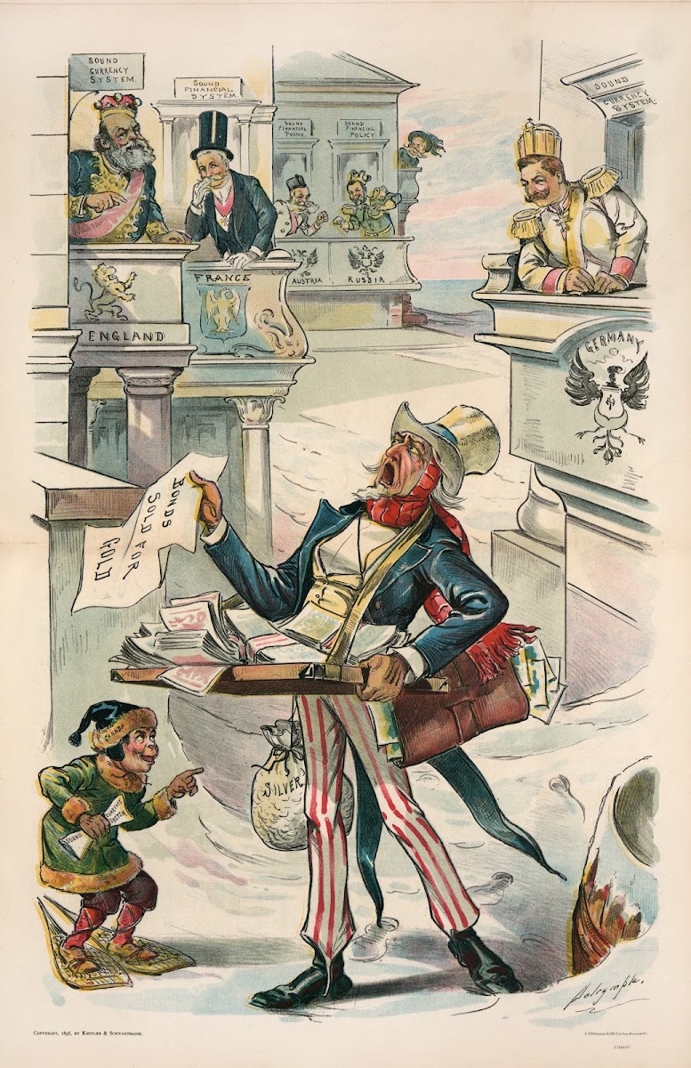 Forced to peddle though he is rich 1896