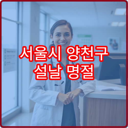 서울시 양천구 설날 명절 안과 연휴 진료 병원 결막염·시력저하·응급 안압 관리 가능