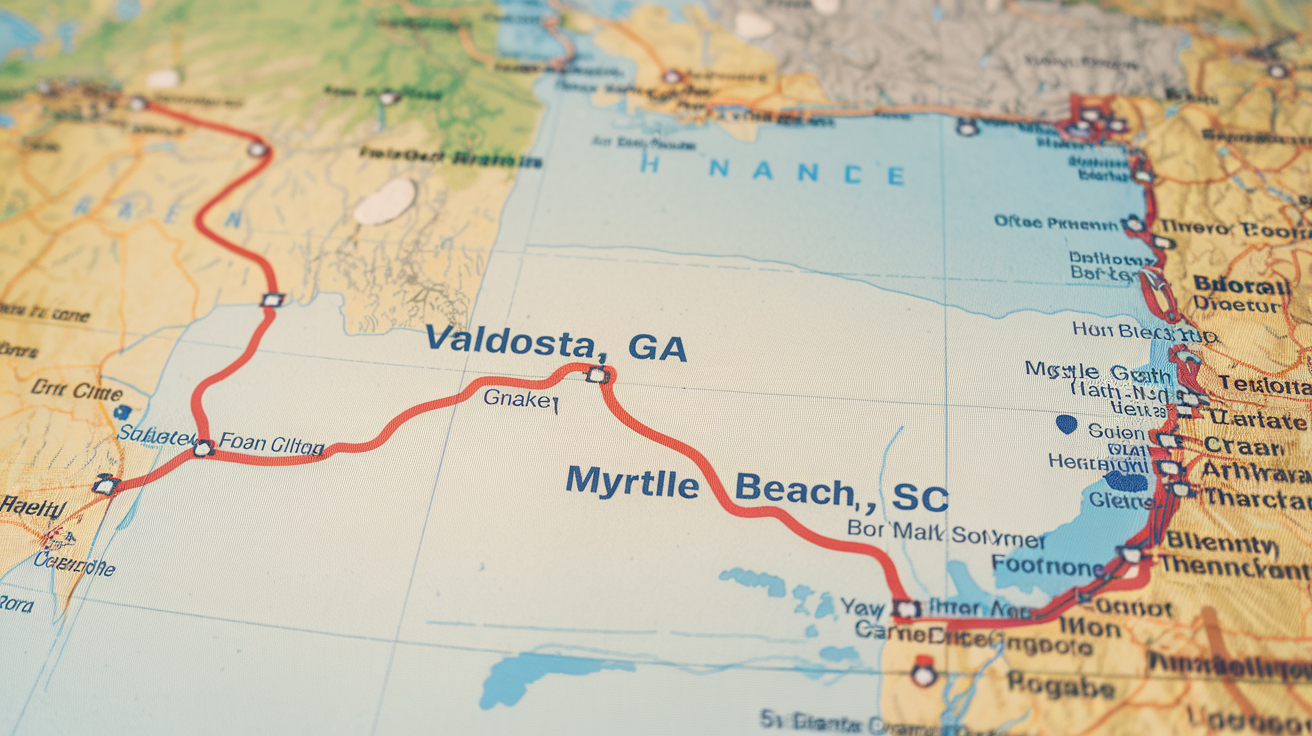 How Far Is Myrtle Beach from Valdosta, GA? Travel Guide