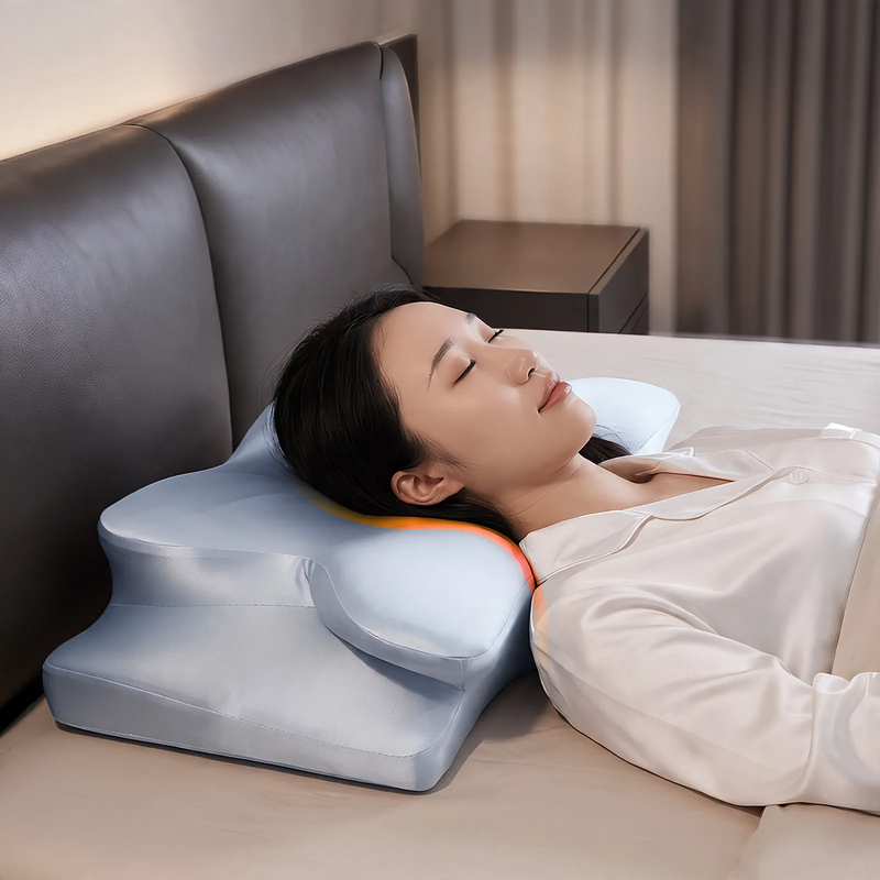 Butterfly-shaped memory foam neck support pillow