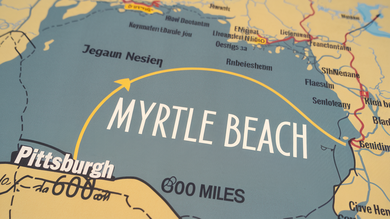 Flight Duration from Pittsburgh to Myrtle Beach