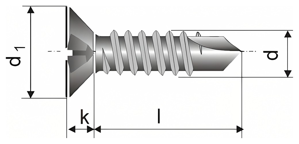 DIN 7504 P – Technical drawing