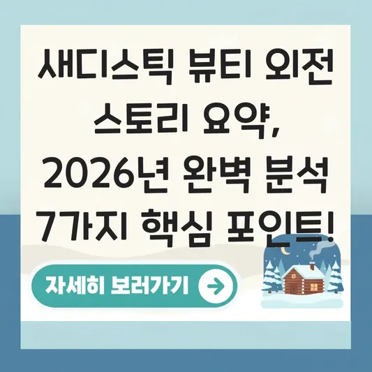 새디스틱 뷰티 외전 스토리 요약