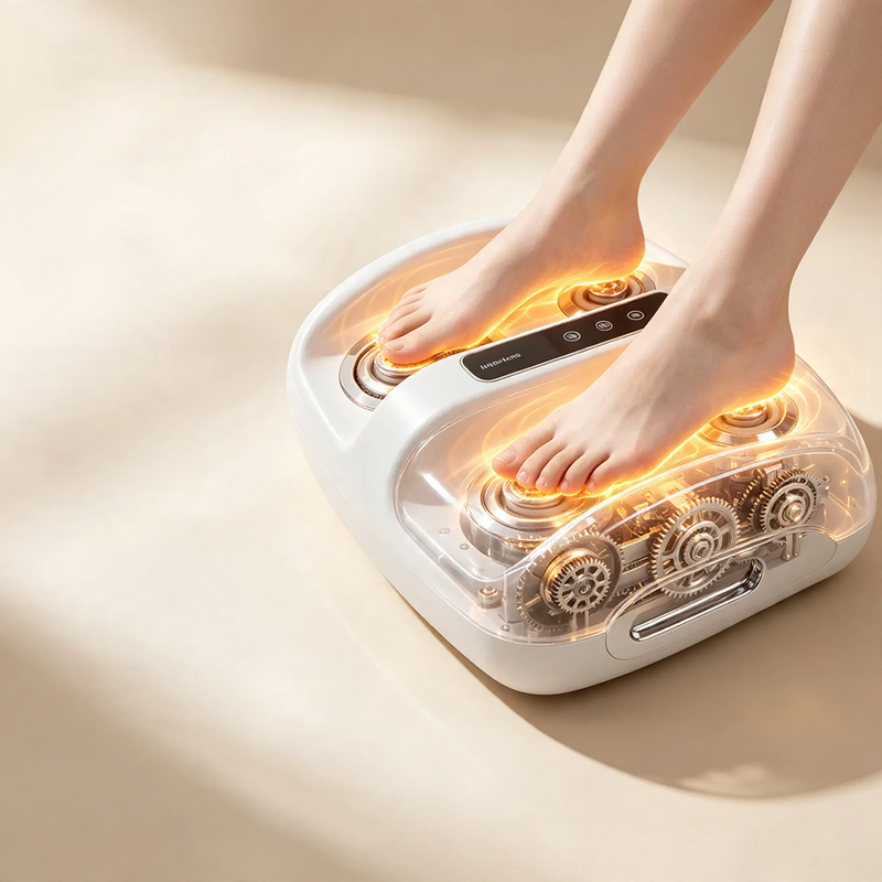 Fußmassagegerät mit Wärmefunktion, kabellos, Modell JBD-08