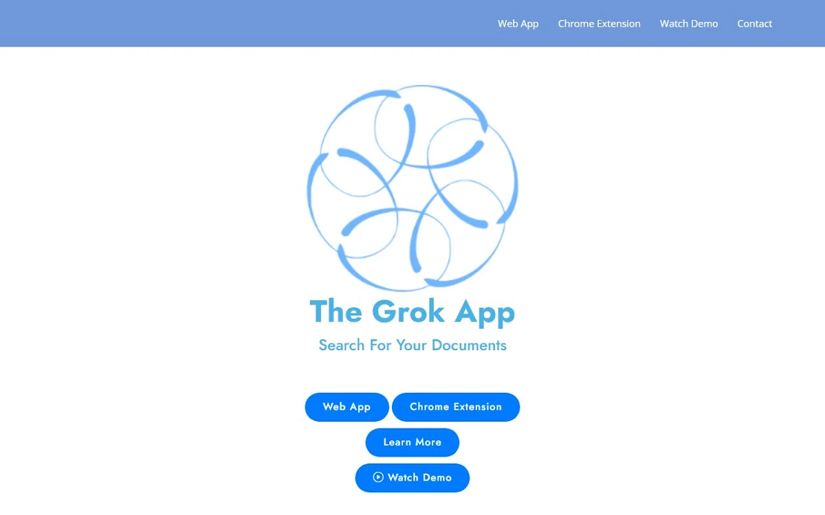 Captura de The Grok App