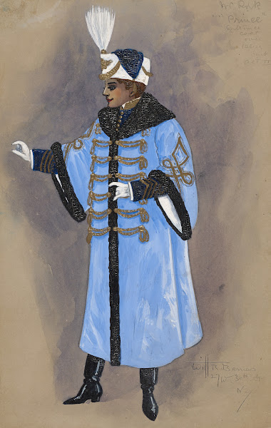 Mr Rork Prince Entrance Coat over Blue Shirt 1910
