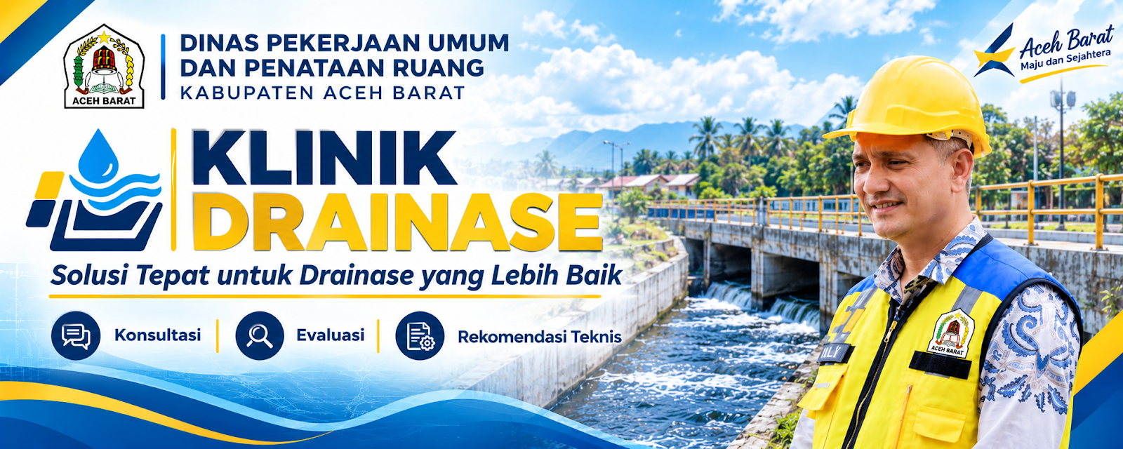 Banner Klinik Drainase PUPR Aceh Barat