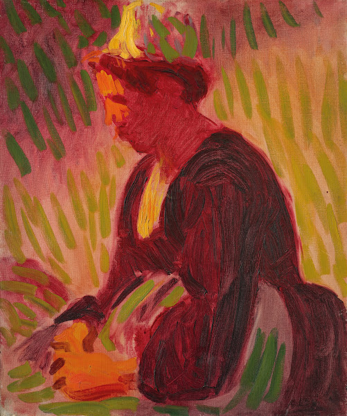 Peasant woman seated outdoors 1897