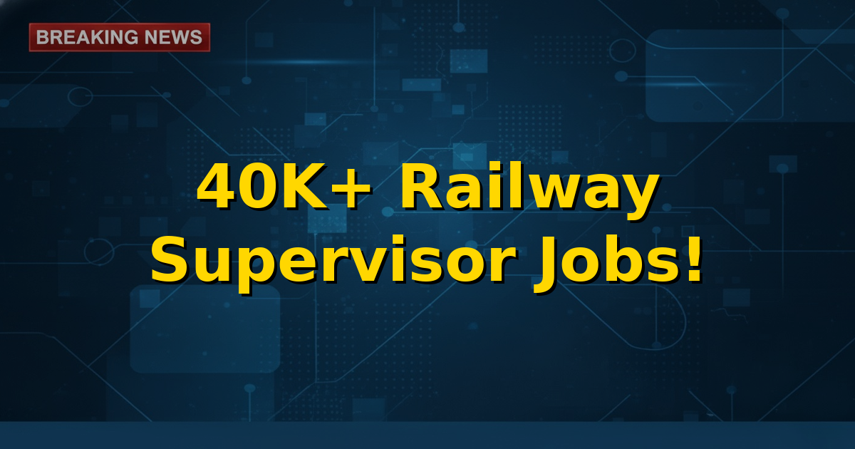 Image of an Indian Railways train with a vibrant background, symbolizing new job opportunities.