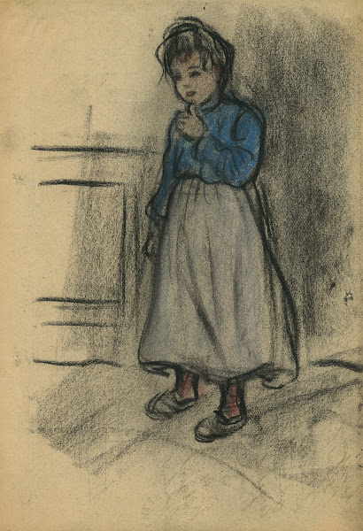 Klein meisje in interieur 1904