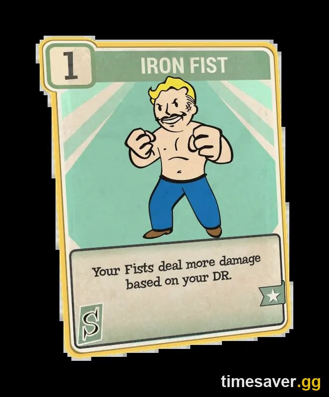 Fallout 76 Iron Fist perk card