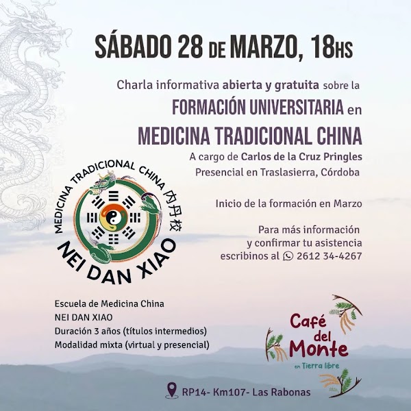 Charla informativa sobre la 1ra Diplomatura Universitaria en Medicina China en Traslasierra