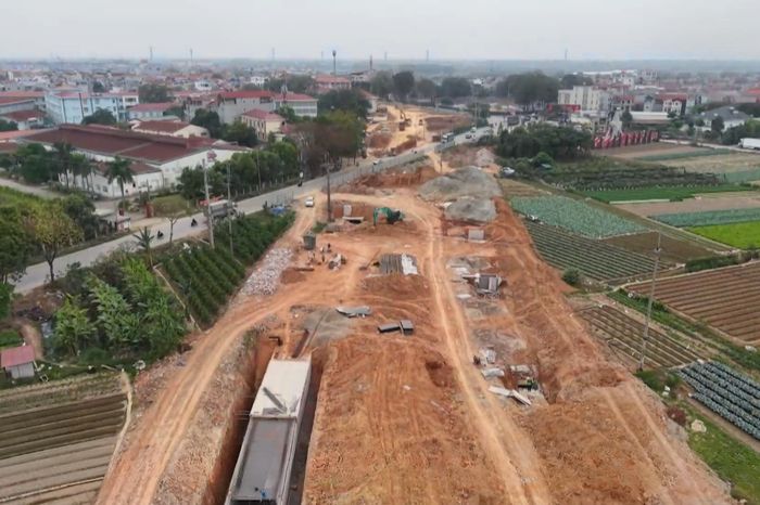 Xã Mê Linh đẩy nhanh tiến độ dự án đường Tiền Phong - Tự Lập - Đài Phát thanh và truyền hình Hà Nội