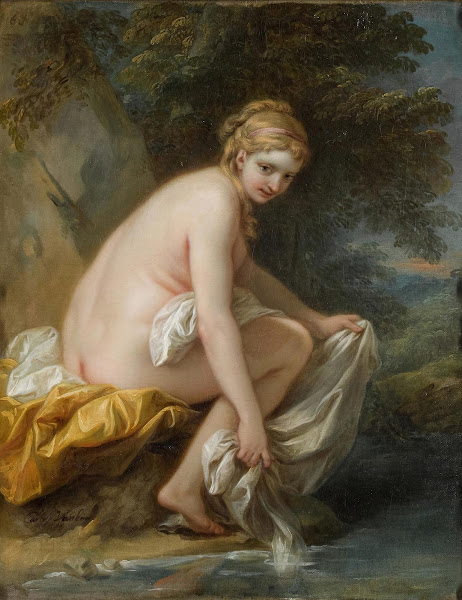 A Nymph At Her Bath 1750